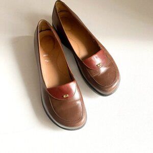 Dansko Brown Leather Classic Slip on Loafers  40
